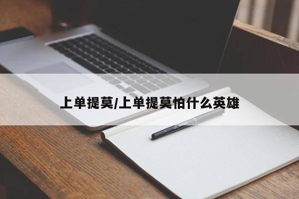 上单提莫/上单提莫怕什么英雄